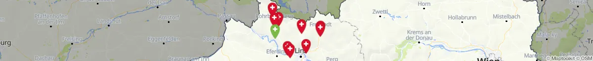 Kartenansicht für Apotheken-Notdienste in der Nähe von Vorderweißenbach (Urfahr-Umgebung, Oberösterreich)
